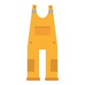 Yellow overall uniform worker protective