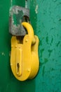 Yellow padlock