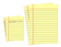 Yellow page of Legal Pad. Royalty Free Stock Photo