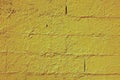 A yellow painted brick wall Royalty Free Stock Photo