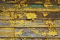 Yellow painted wood planks as background or texture, natural pattern Royalty Free Stock Photo