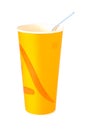 Yellow paper cup