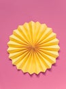 Yellow paper ornament