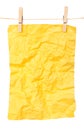 Yellow paper-a Royalty Free Stock Photo