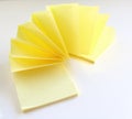 yellow paper stickers. memo post