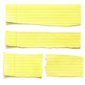 Yellow Paper Tears Royalty Free Stock Photo