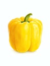 Yellow Paprika Bell Peppers Illustration isolated on white Royalty Free Stock Photo