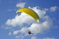 Yellow paraglide Royalty Free Stock Photo