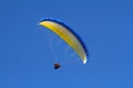 Yellow paraglider