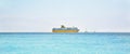 Yellow Passenger Ferry Corsica Ferries Sardinia Ferries Royalty Free Stock Photo