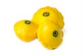 Yellow patty pan squash Royalty Free Stock Photo