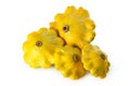 Yellow pattypan squashes Royalty Free Stock Photo