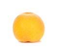 Yellow peach isolated on the white background Royalty Free Stock Photo