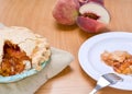 Yellow peach pie Royalty Free Stock Photo