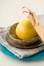 Yellow Pear with Card