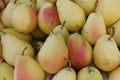 Yellow pears fresh fruit background Royalty Free Stock Photo