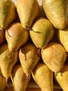 yellow pears in the market