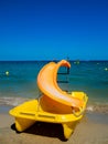 Yellow pedalo, Ibiza Royalty Free Stock Photo