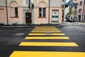 Yellow pedestrian crossing