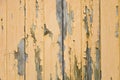 Yellow Peeling Paint Texture On Wood Panel Door Frame