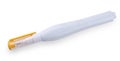 The Yellow pen corrector on a white background Royalty Free Stock Photo