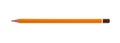 Yellow pencil isolated on pure white background Royalty Free Stock Photo