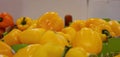Yellow peppers ball Royalty Free Stock Photo
