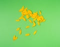 Yellow Petals Isolated, Sunflower Petal Pile, Orange Blossom Design