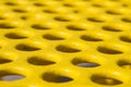 Yellow Picnic Table with Holes Texture