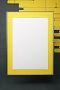 Yellow picture frame Royalty Free Stock Photo