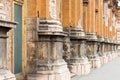 Yellow Pillars, Budapest, Hungary Royalty Free Stock Photo