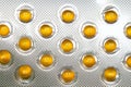 Yellow pills Royalty Free Stock Photo