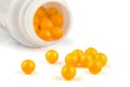 Yellow pills Royalty Free Stock Photo