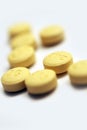 Yellow Pills Closeup Royalty Free Stock Photo