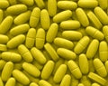 Yellow pills texture Royalty Free Stock Photo