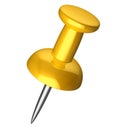 Yellow pushpin