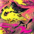 Yellow and Pink Acrylic Chaos