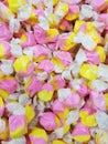 Yellow and pink candies