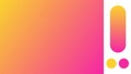 Yellow and pink gradient background with light blurred pattern. Abstract illustration with gradient blur design Royalty Free Stock Photo
