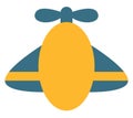 Yellow plane toy, icon
