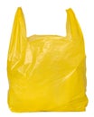 Yellow plastic bag