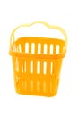Yellow plastic basket
