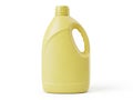 Yellow plastic bottle with cap Royalty Free Stock Photo