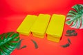 Yellow Plastic Box Jars in Various Sizes: Versatile Storage Solutions