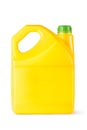 Yellow plastic canister for household chemicals Royalty Free Stock Photo