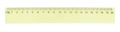 Yellow plastic centimeter ruler Royalty Free Stock Photo