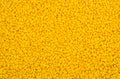 Yellow plastic granulate pellets