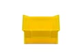 Yellow plastic parts bin Royalty Free Stock Photo