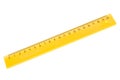 Yellow plastic ruler Royalty Free Stock Photo