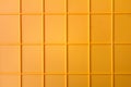 yellow plastic tile background, closeup of photo, elevated top view Royalty Free Stock Photo